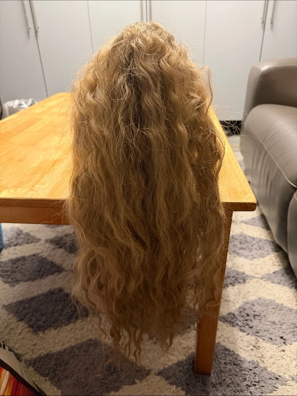 Long Wavy Light Brown Women’s Wig with Natural Highlights - Unbranded